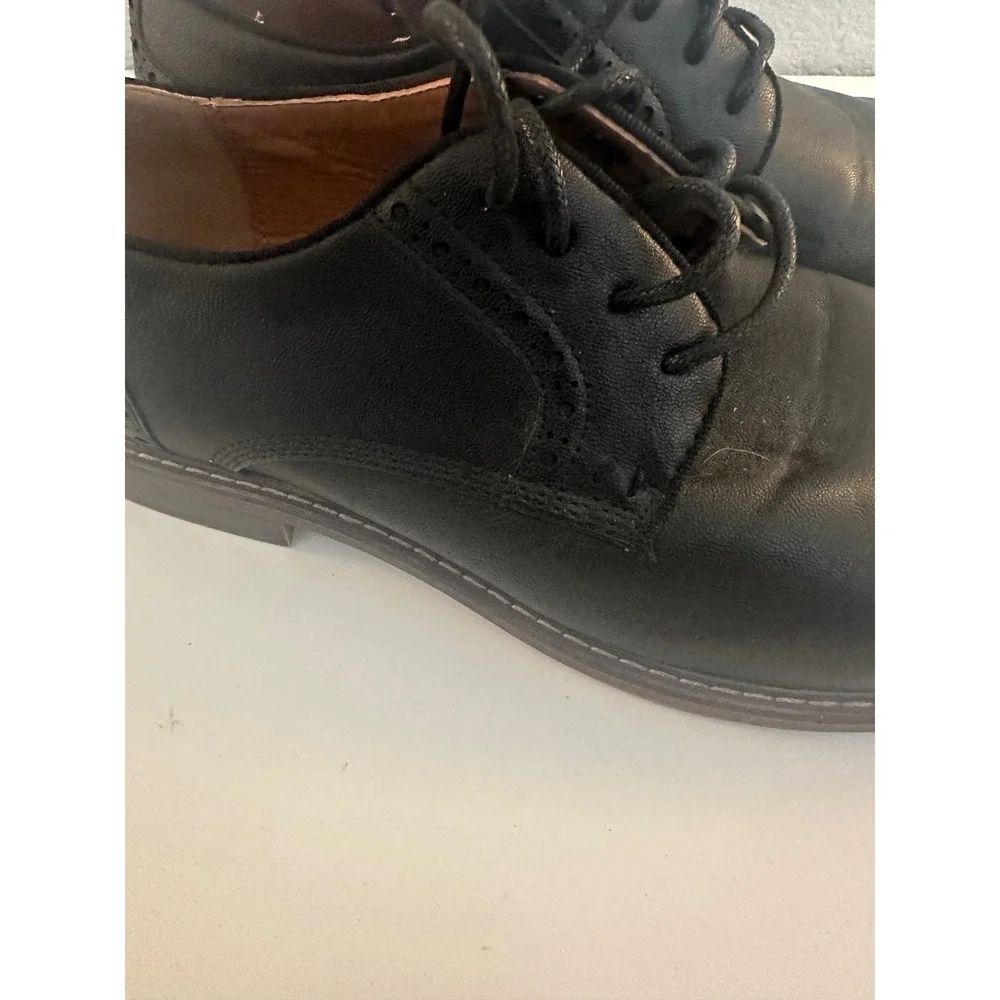 Madden Men's Black Brogue Perforated Lace Up Derby Dress Shoes Size 9.5‎